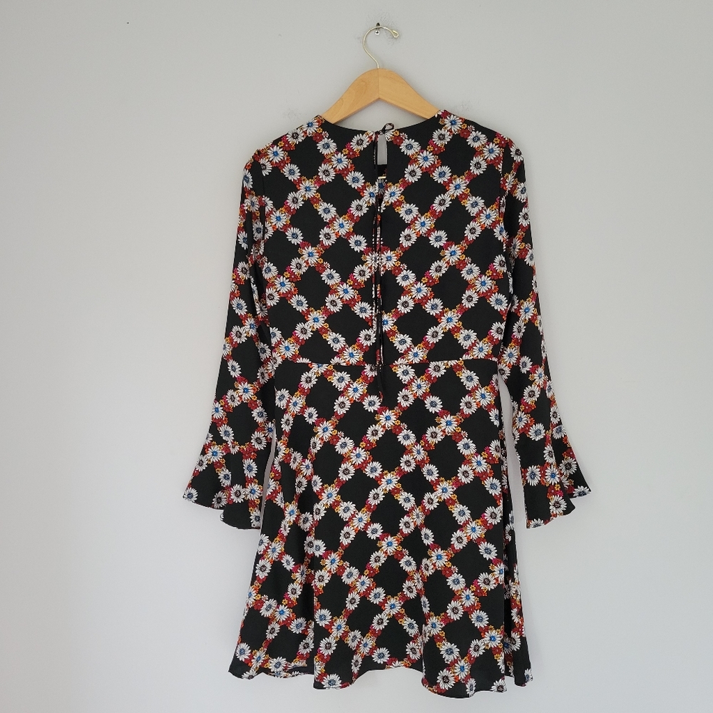 Sandro Paris Rony Silk Floral Dress Sz 1 - Picture 2 of 12